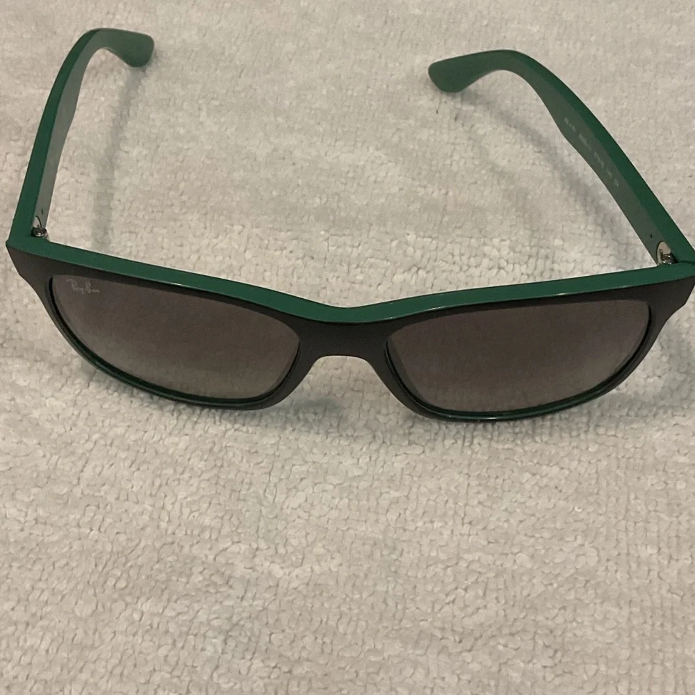 Ray-Ban Black and Green Sunglasses